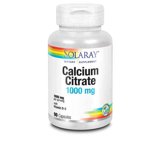 Calciumcitraat met vitamine D3 Solaray (90 uds)