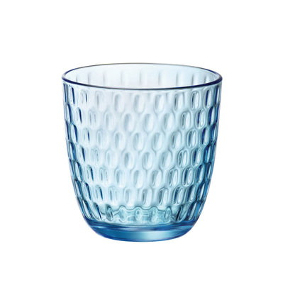 Glazenset Bormioli Rocco Slot Met reliëf Blauw 6 Stuks Glas 290 ml