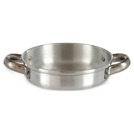 Diepe Pan met Handvat 17 x 4 x 23 cm Zilverkleurig Aluminium