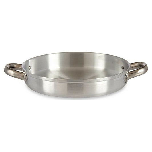 Diepe Pan met Handvat Zilverkleurig Aluminium 25 x 4,5 x 33 cm